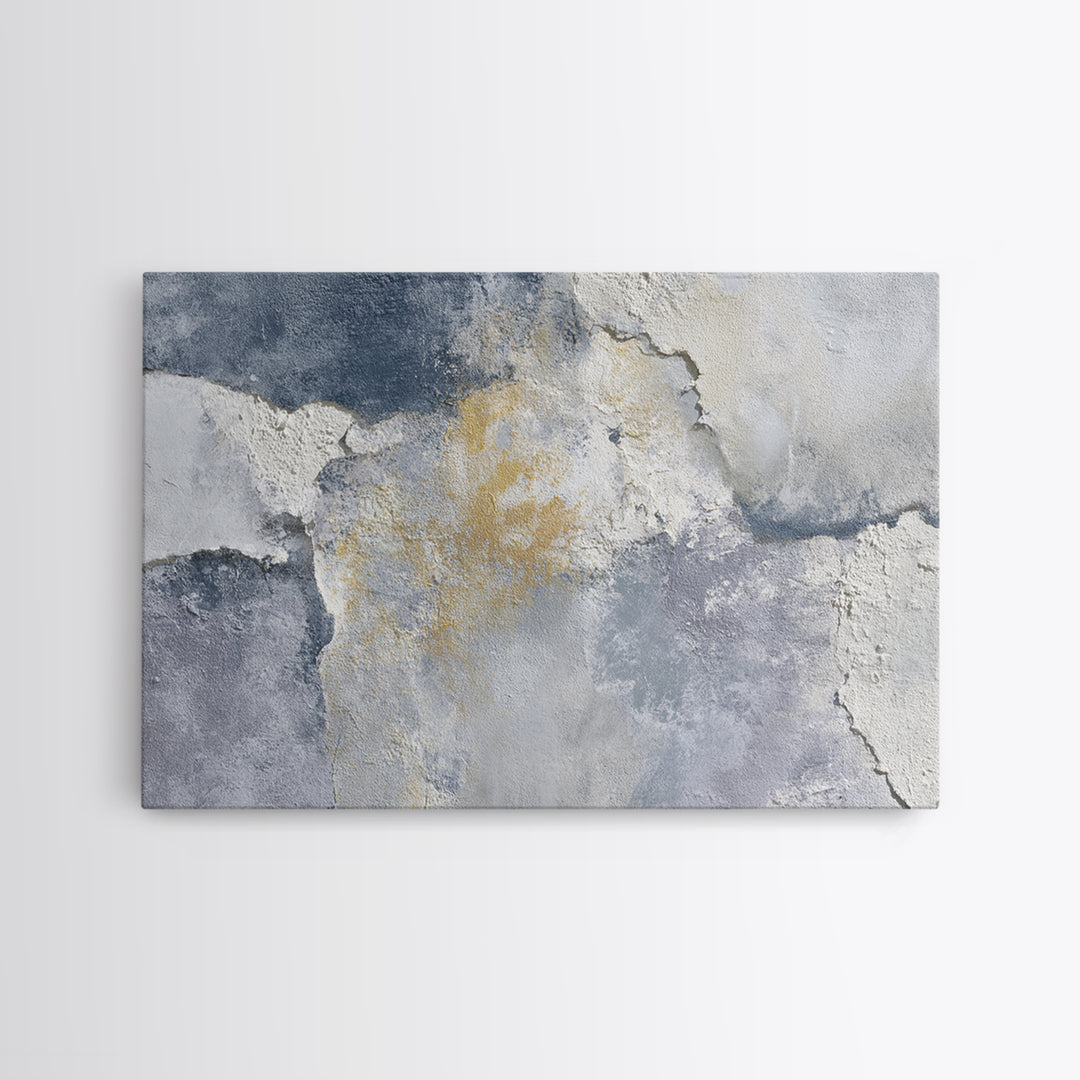 Luxury Neutral Plaster Texture Abstract Canvas Print, Wall Art, Wall Hangings, Living Room Decor, Abstract Art, WAL-3x2-67