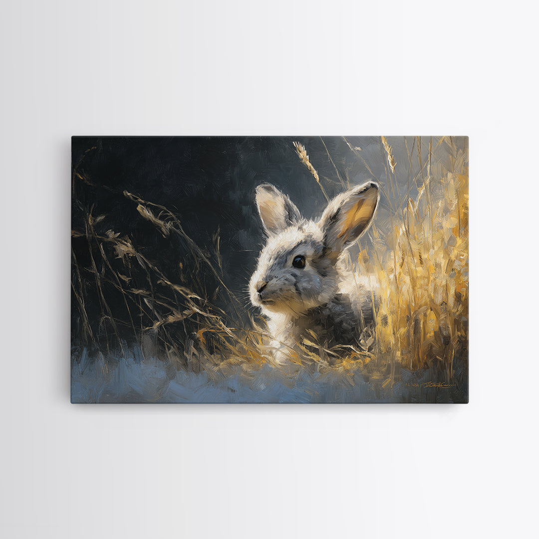 Whimsical Animal Portrait Framed Canvas Print, Wall Art, Wall Art Prints, Living Room Decor, Fine Art, Abstract Art, WAL-3x2-99