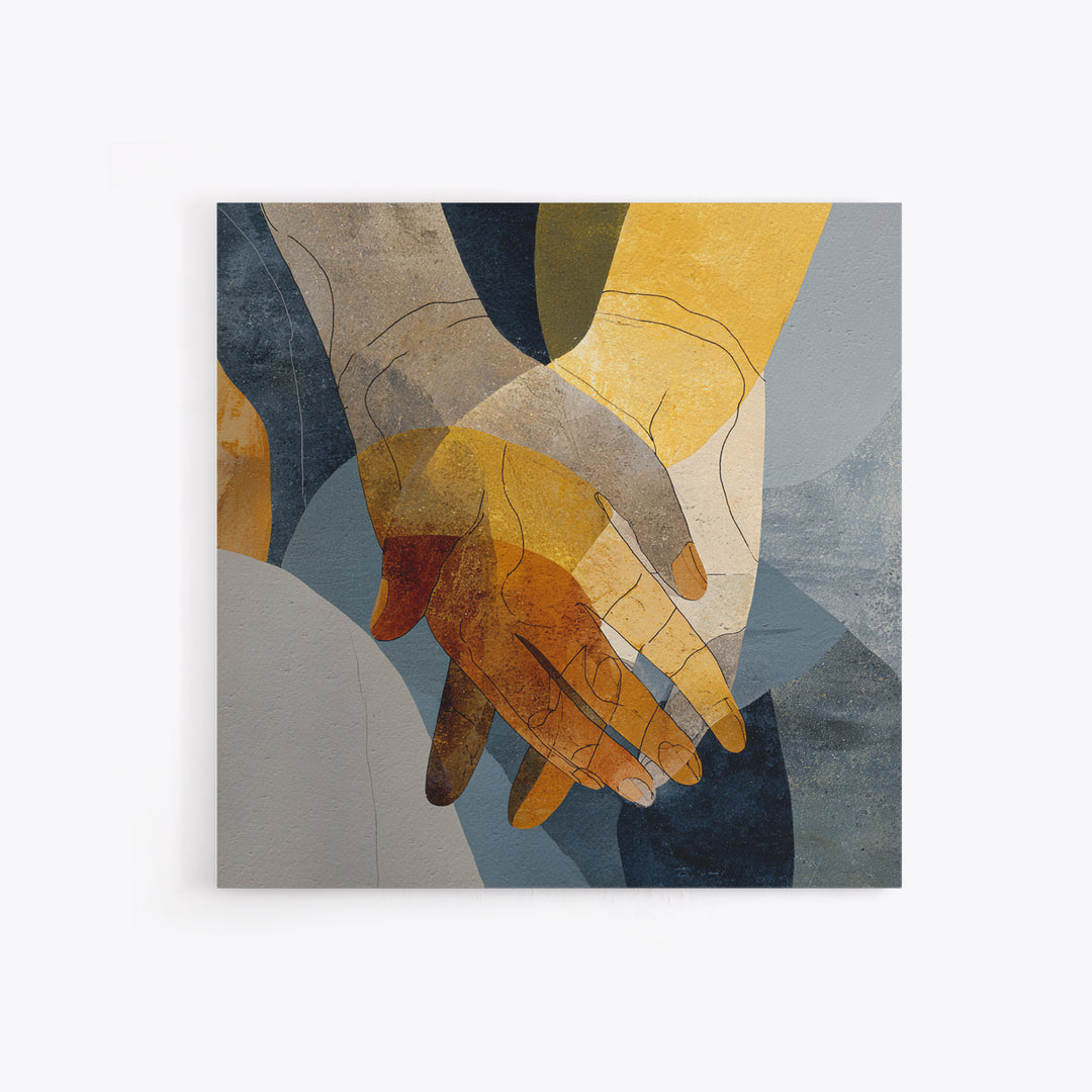 Hands Nearly Touching Framed Canvas Print, Wedding Art, Luxury Decor, Living Room Decor, Fine Art, Romance, Wedding Sign, WED-1x1-88