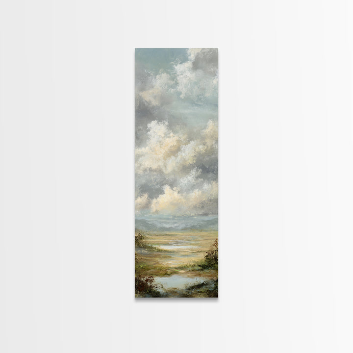 Blush Cloudscape with Dreamy Atmosphere Canvas Print, Wedding Art, Art Print, Living Room Decor, Abstract Art, Romance, WED-1x3-51