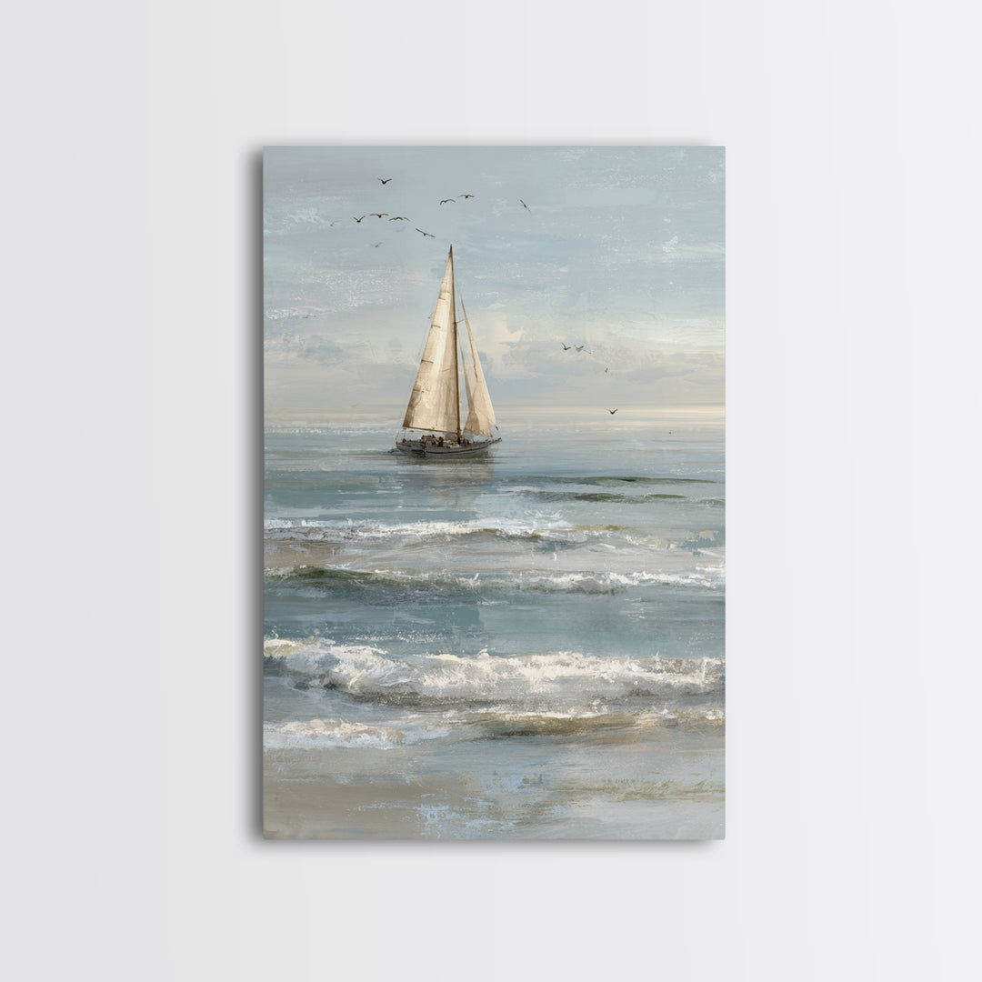 Honeymoon Coastal Sunset Framed Canvas Print, Wedding Art, Boho Decor, Living Room Decor, Fine Art, Romance, Art Print, WED-2x3-1