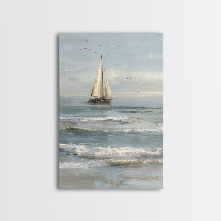 Honeymoon Coastal Sunset Framed Canvas Print, Wedding Art, Boho Decor, Living Room Decor, Fine Art, Romance, Art Print, WED-2x3-1