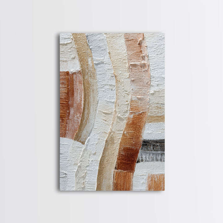 Bridal Veil Texture Abstract Framed Canvas Print, Wedding Art, Boho Decor, Living Room Decor, Abstract Art, Romance, Art Print, WED-2x3-63