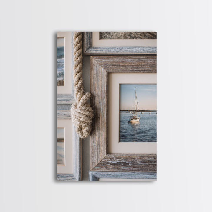 Honeymoon Coastal Sunset Framed Canvas Print, Wedding Art, Custom Portrait, Living Room Decor, Romance, Wedding Decoration, WED-2x3-73
