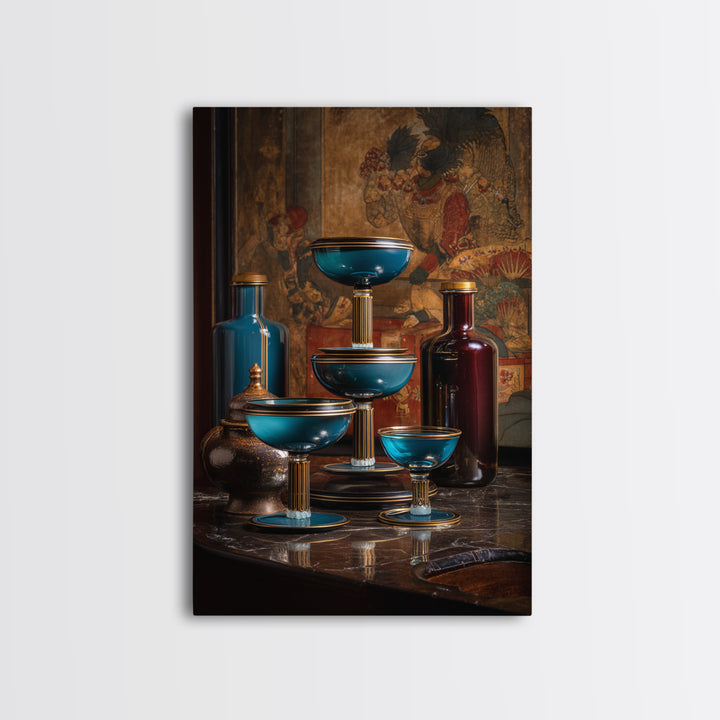 Champagne Coupe Tower Canvas Print, Wedding Art, Art Print, Living Room Decor, Romance, Downloadable Art, Rustic Wedding, WED-2x3-77