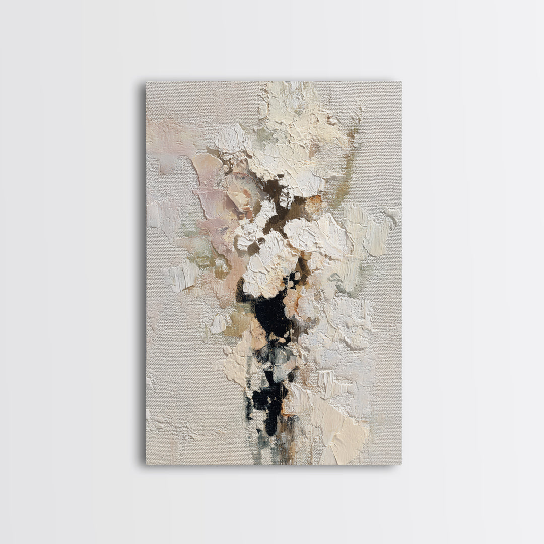 Bridal Veil Texture Abstract Framed Canvas Print, Wedding Art, Custom Portrait, Living Room Decor, Fine Art, Romance, WED-2x3-87