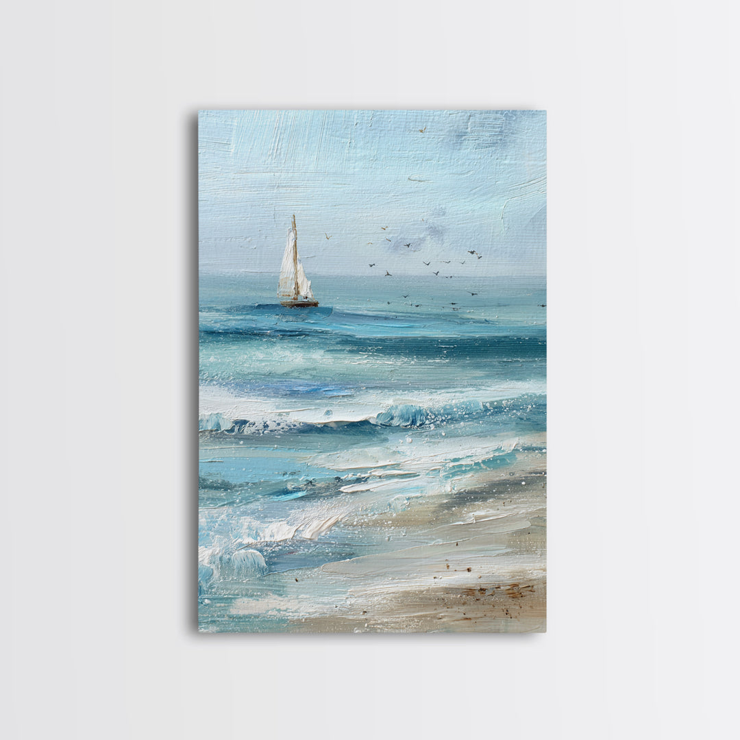 Honeymoon Coastal Sunset Framed Canvas Print, Wedding Art, Custom Portrait, Living Room Decor, Romance, Wedding Decoration, WED-2x3-97