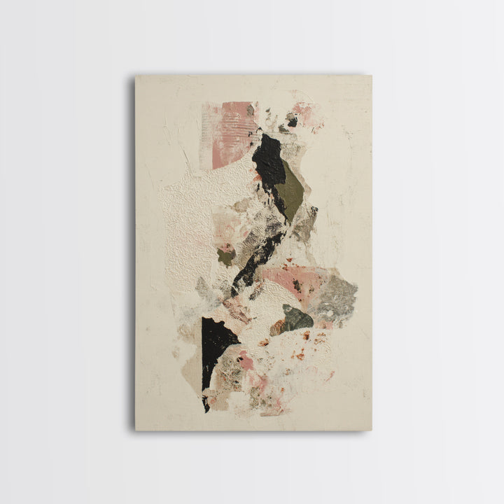 Lace Pattern Ivory Abstraction Canvas Print, Wedding Art, Wedding, Living Room Decor, Abstract Art, Romance, Wedding Guestbook, WED-2x3-99