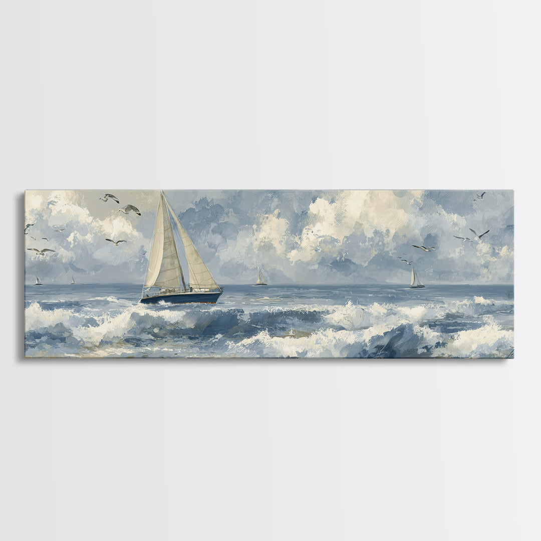 Honeymoon Coastal Sunset Framed Canvas Print, Wedding Art, Wedding Table Decor, Living Room Decor, Fine Art, Romance, WED-3x1-57