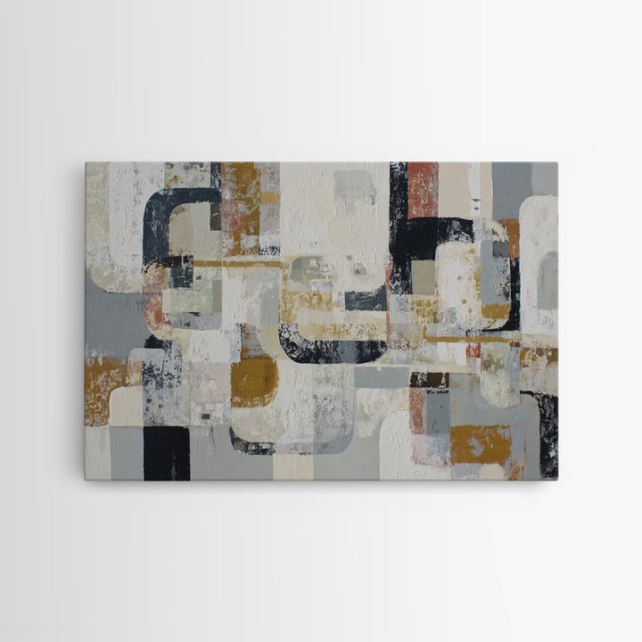 Lace Pattern Ivory Abstraction Framed Canvas Print, Wedding Art, Wedding Guest Book, Living Room Decor, Fine Art, Romance, WED-3x2-23