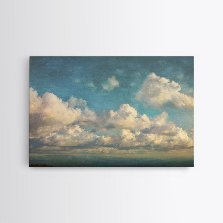 Blush Cloudscape with Dreamy Atmosphere Canvas Print, Wedding Art, Downloadable Art, Living Room Decor, Abstract Art, Romance, WED-3x2-43