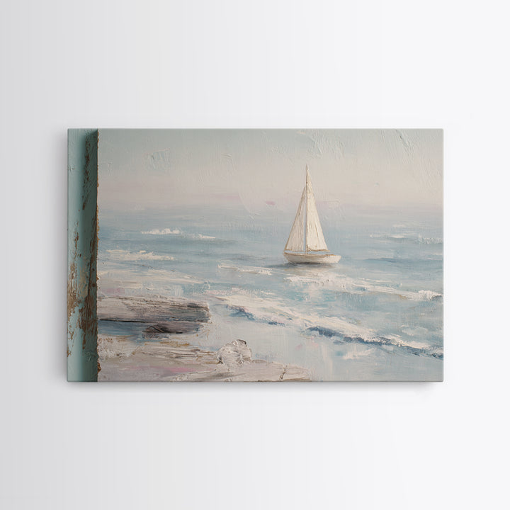 Honeymoon Coastal Sunset Framed Canvas Print, Wedding Art, Jewish Art, Living Room Decor, Romance, Personalized Wedding, WED-3x2-69