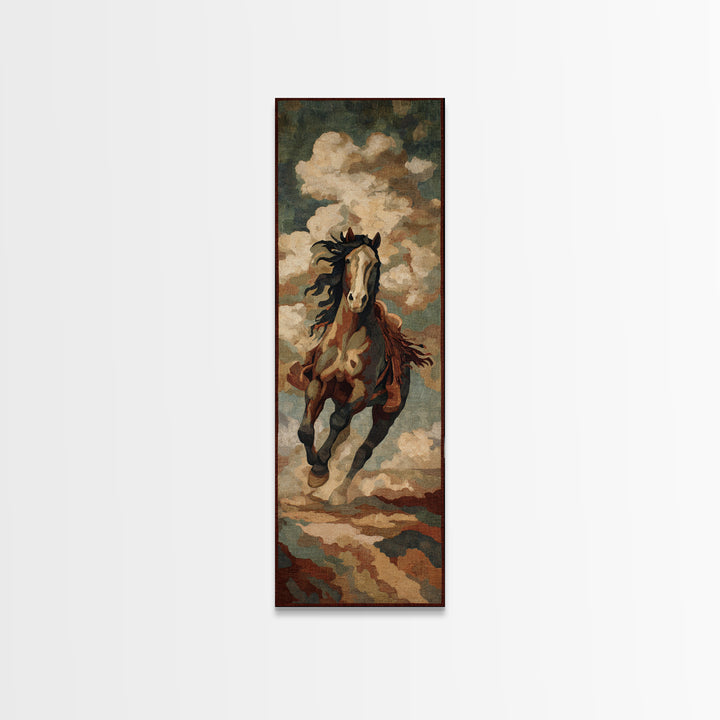 Southwestern Blanket Pattern Canvas Print, Western Art, Fine Art Print, Southwestern Decor, Fine Art, Frontier, Wall Decor, WES-1x3-5