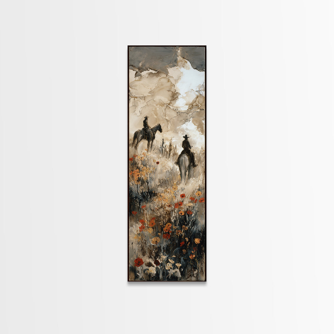 Sun Bleached Ranch Gate Canvas Print, Western Art, Horse Art, Southwestern Decor, Fine Art, Frontier, Room Decor, WES-1x3-51