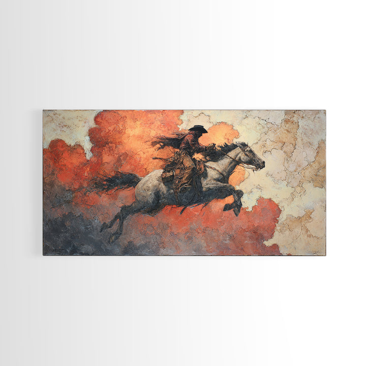 Old Revolver and Roses Canvas Print, Western Art, Downloadable Art, Southwestern Decor, Fine Art, Frontier, Gallery Decor, WES-2x1-63