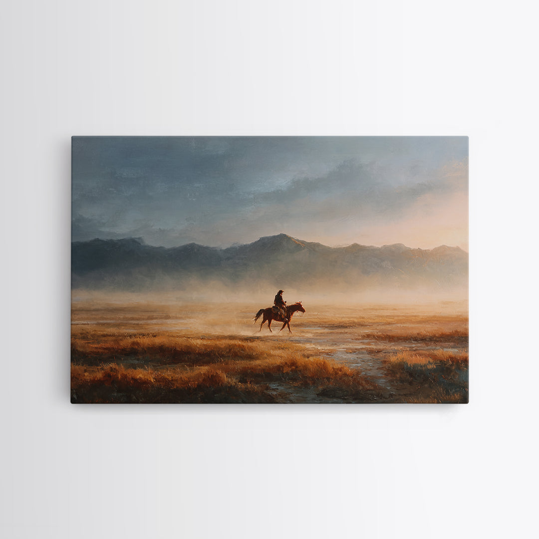 Train Crossing Western Plains Canvas Print, Western Art, Western Prints, Southwestern Decor, Fine Art, Frontier, Luxury Decor, WES-3x2-3
