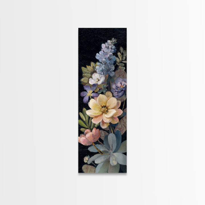 Robot Watering a Single Flower Canvas Print, Whimsical Art, Nursery, Living Room Decor, Oil Painting, Wonder, Watercolor Art, WHI-1x3-33
