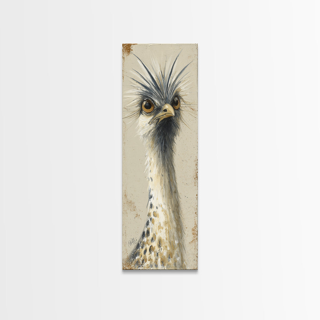 Bird Delivering a Tiny Love Letter Canvas Print, Whimsical Art, Nursery Wall Art, Living Room Decor, Fine Art, Wonder, WHI-1x3-35