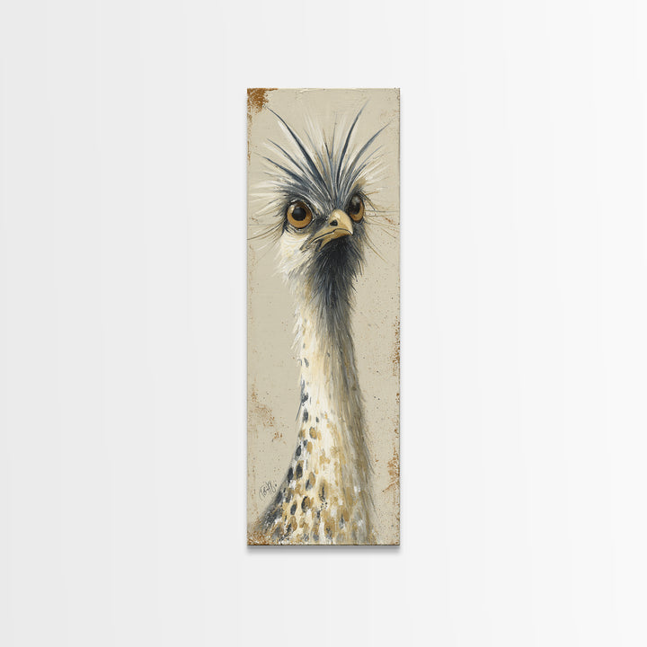 Bird Delivering a Tiny Love Letter Canvas Print, Whimsical Art, Nursery Wall Art, Living Room Decor, Fine Art, Wonder, WHI-1x3-35