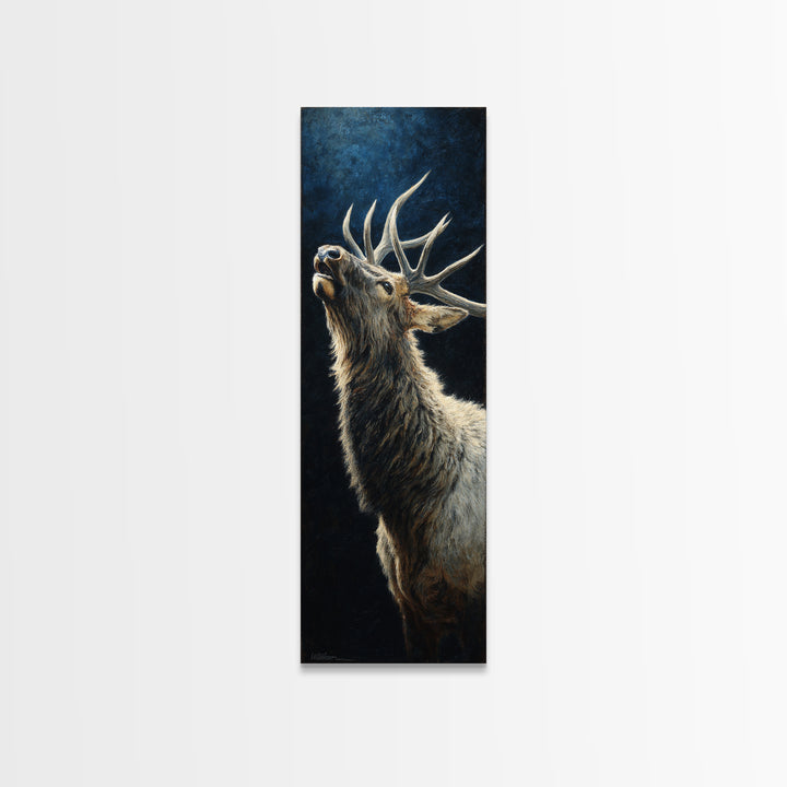 Bear Painting Stars Onto the Night Sky Canvas Print, Whimsical Art, Pet Portrait, Living Room Decor, Fine Art, Wonder, WHI-1x3-93
