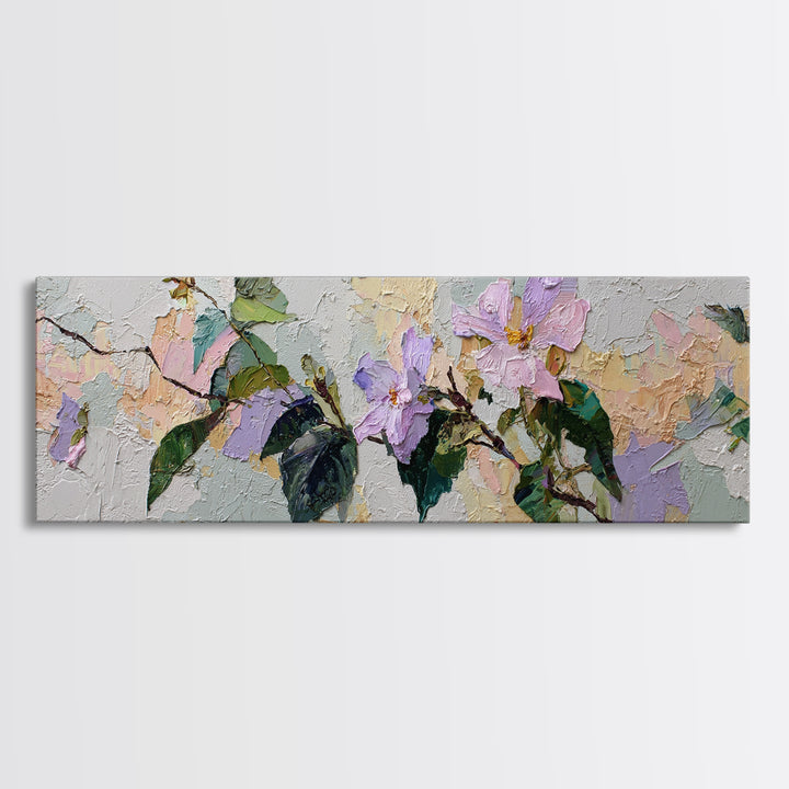 Robot Watering a Single Flower Canvas Print, Whimsical Art, Nursery Prints, Living Room Decor, Watercolor Art, Wonder, WHI-3x1-61