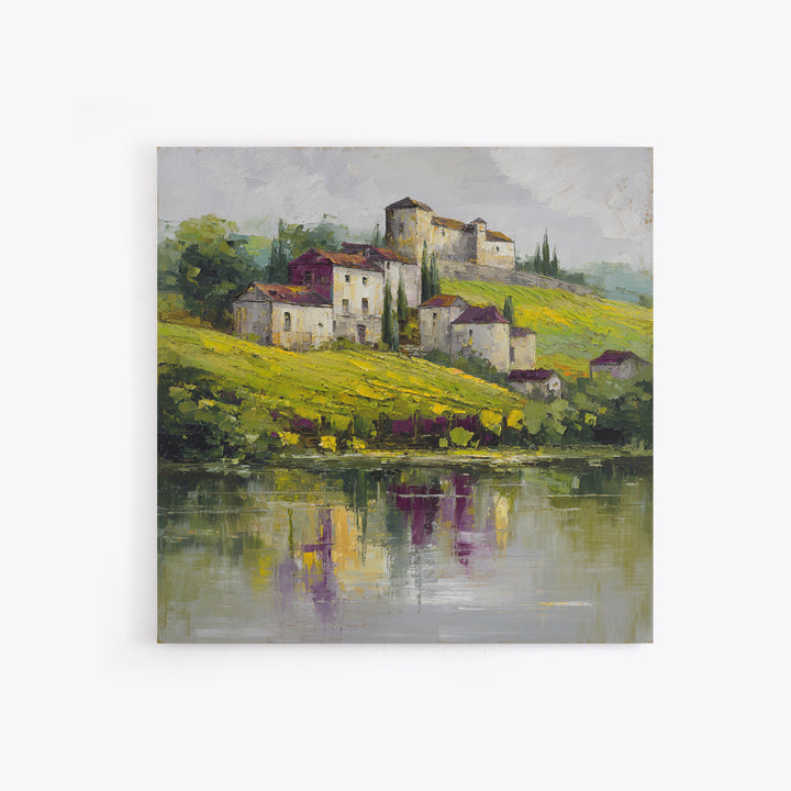 French Vineyard Hills Framed Canvas Print, Winery Art, Gallery Decor, Winery Decor, Fine Art, Vineyard, Wall Art, Home Decor, WIN-1x1-32