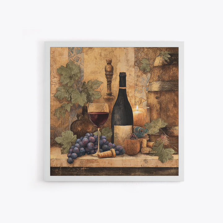 Corkscrew and Corks on Rustic Wood Framed Canvas Print, Winery Art, Wall Art Print, Winery Decor, Fine Art, Vineyard, WIN-1x1-52