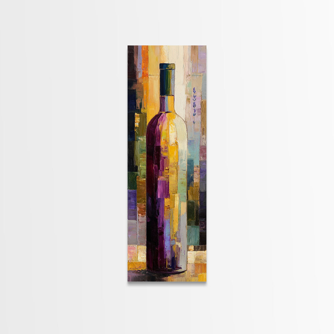 Wine Barrel with Lavender and Sunlight Canvas Print, Winery Art, Neutral Decor, Winery Decor, Fine Art, Vineyard, Home Decor, WIN-1x3-42