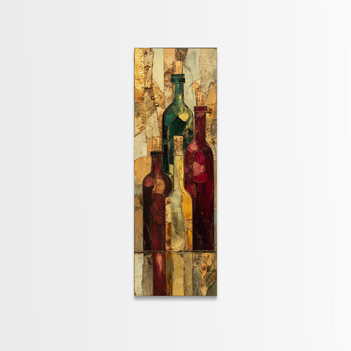 Corkscrew and Corks on Rustic Wood Framed Canvas Print, Winery Art, Wall Art Print, Winery Decor, Fine Art, Vineyard, WIN-1x3-64