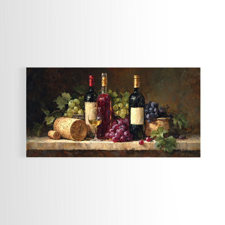 Burgundy Abstract with Gold Accents Framed Canvas Print, Winery Art, Printable Wall Art, Winery Decor, Fine Art, Vineyard, WIN-2x1-43