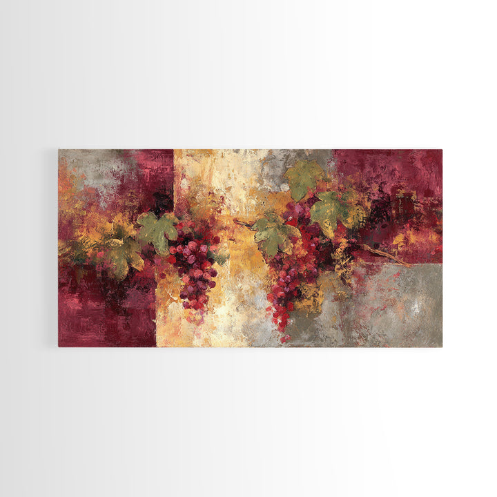 Red Wine Swirl Abstract Framed Canvas Print, Winery Art, Kitchen Art, Winery Decor, Abstract Art, Vineyard, Living Room Art, WIN-2x1-51