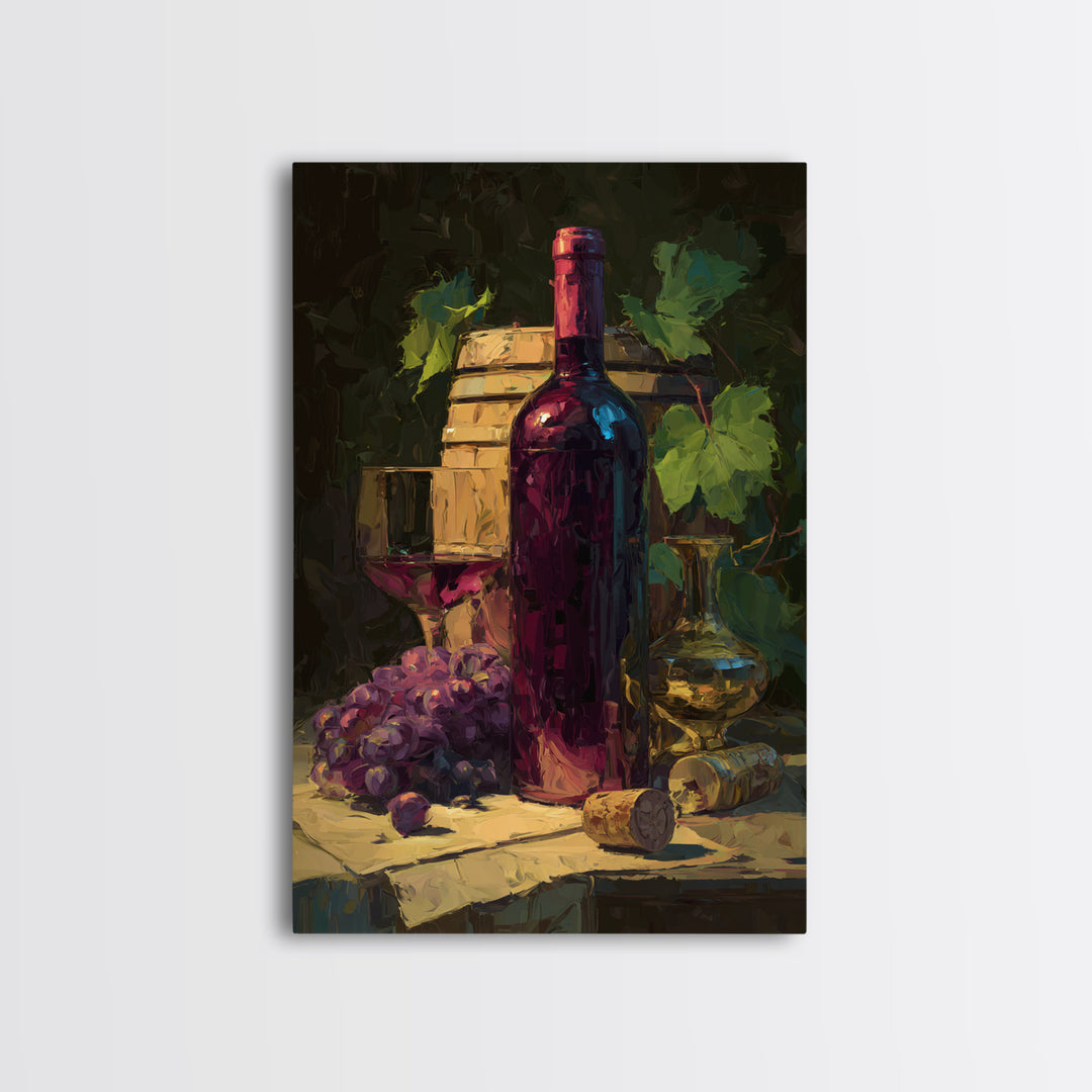 Red Wine Swirl Abstract Framed Canvas Print, Winery Art, Kitchen Art, Winery Decor, Abstract Art, Vineyard, Living Room Art, WIN-2x3-63