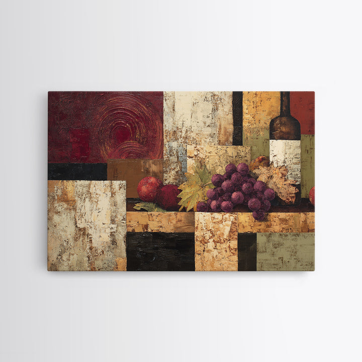 Red Wine Swirl Abstract Framed Canvas Print, Winery Art, Room Decor, Winery Decor, Abstract Art, Vineyard, Printable Wall Art, WIN-3x2-35