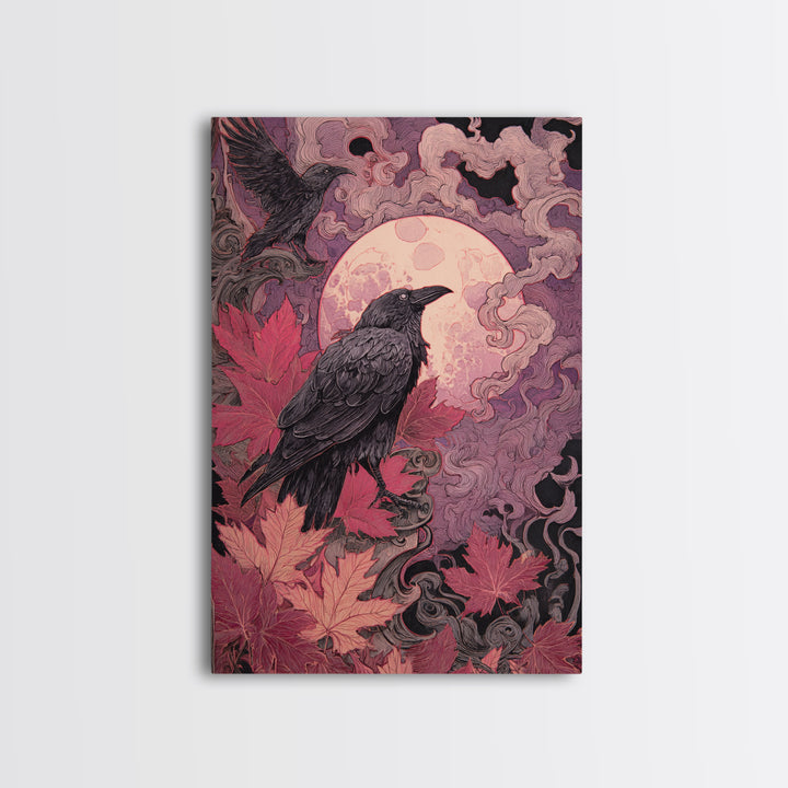 The Witch Astronomical Cabinet - Icon Portrait, Gothic Home Decor, Vertical Wall Art, Canvas Print, Halloween Home Decor, Gothic Wall Art