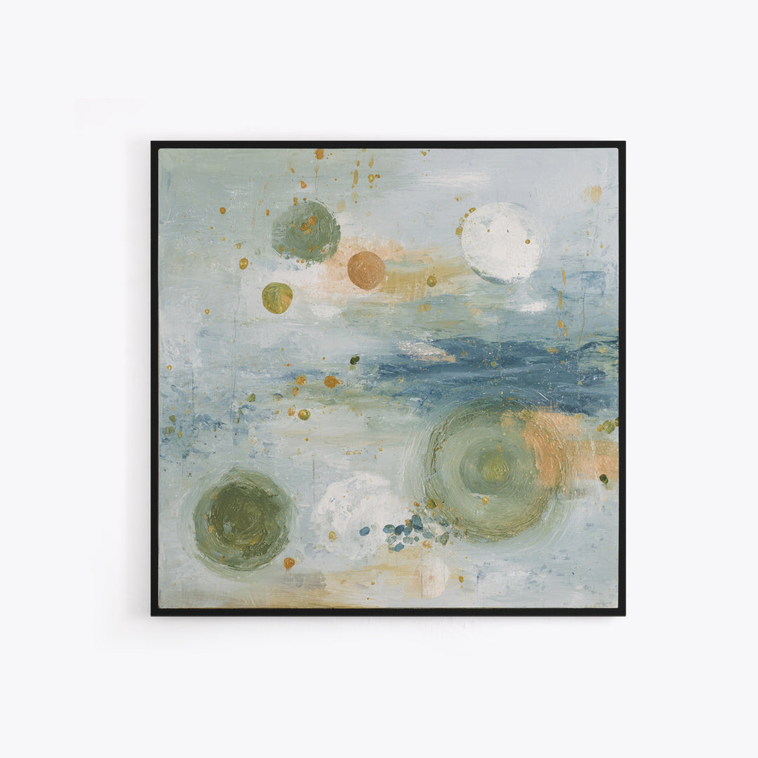 Abstract Circles Suggesting Calm Movement Canvas Print, Waiting Room Art, Abstract, Waiting Room Decor, Abstract Art, Calm, WRA-1x1-10