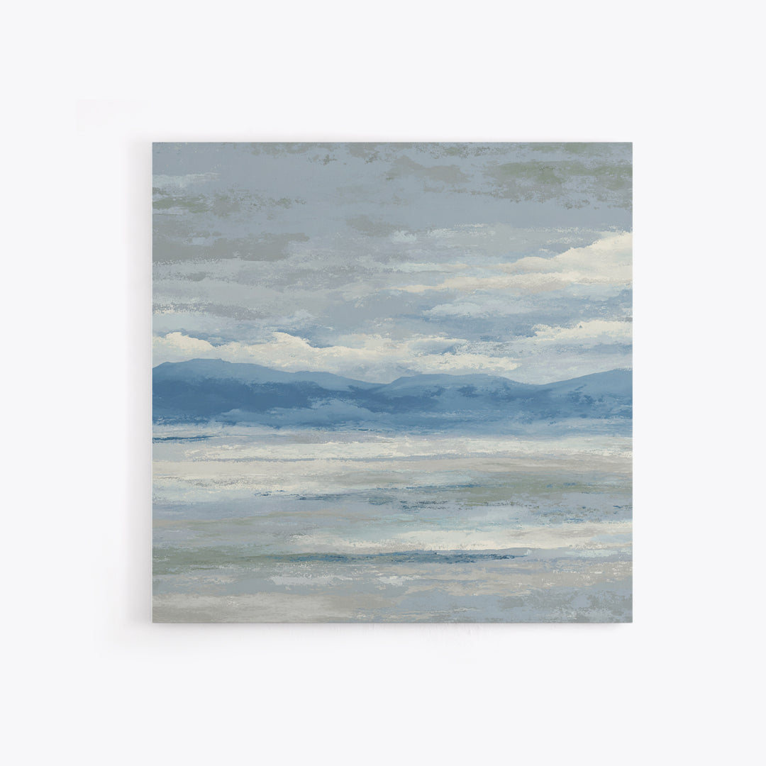 Simple Mountain Layers Canvas Print, Waiting Room Art, Digital Art Print, Waiting Room Decor, Watercolor Art, Calm, WRA-1x1-14