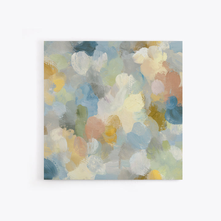 Pastel Rainbow Shapes for Pediatric Spaces Canvas Print, Waiting Room Art, Office Wall Decor, Waiting Room Decor, Abstract Art, WRA-1x1-18