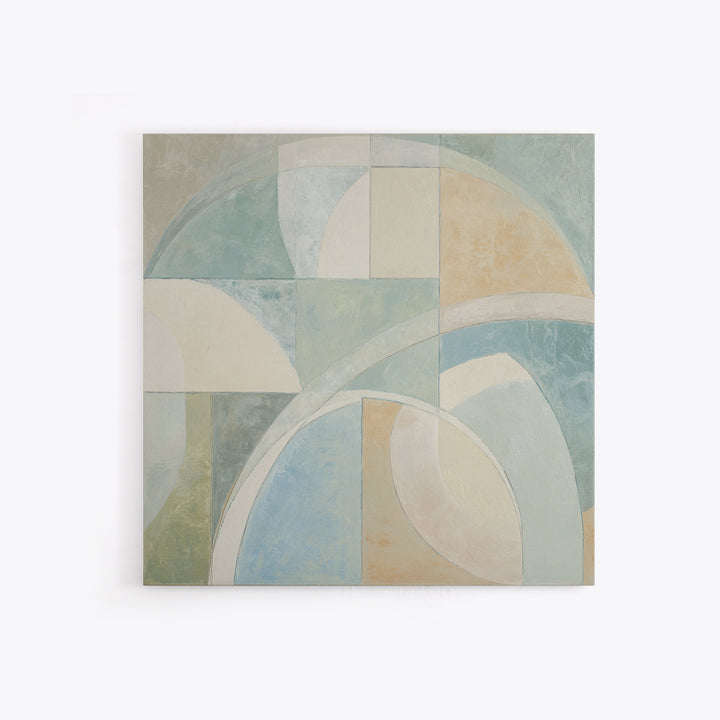 Modern Neutral Arch Abstraction Framed Canvas Print, Waiting Room Art, Therapy Office Decor, Waiting Room Decor, Fine Art, Calm, WRA-1x1-21
