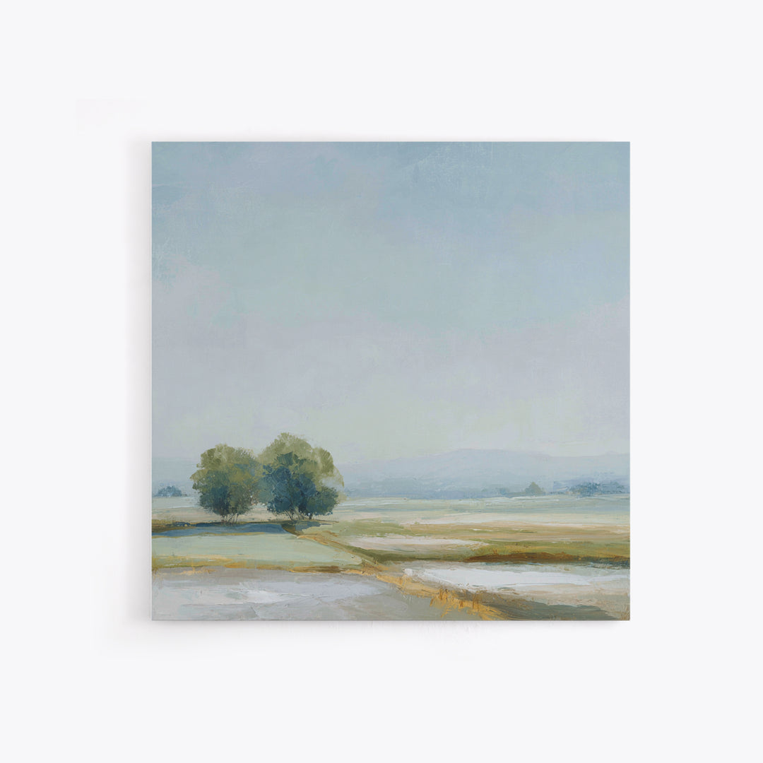 Open Field with Distant Tree Canvas Print, Waiting Room Art, Printable Art, Waiting Room Decor, Calm, Digital Art Print, WRA-1x1-23
