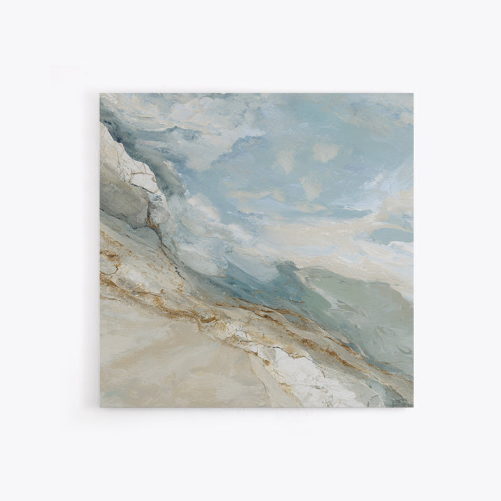 Light Marble Texture Abstract Framed Canvas Print, Waiting Room Art, Dog Wall Art, Waiting Room Decor, Abstract Art, Calm, WRA-1x1-24