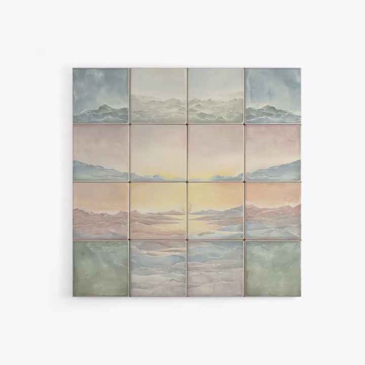 Warm Desert Sunrise Framed Canvas Print, Waiting Room Art, Photography Print, Waiting Room Decor, Calm, Minimalist Decor, WRA-1x1-61