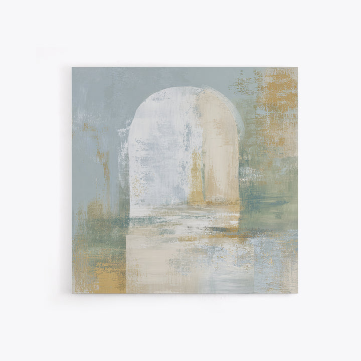 Modern Neutral Arch Abstraction Canvas Print, Waiting Room Art, Neutral Decor, Waiting Room Decor, Abstract Art, Calm, WRA-1x1-69