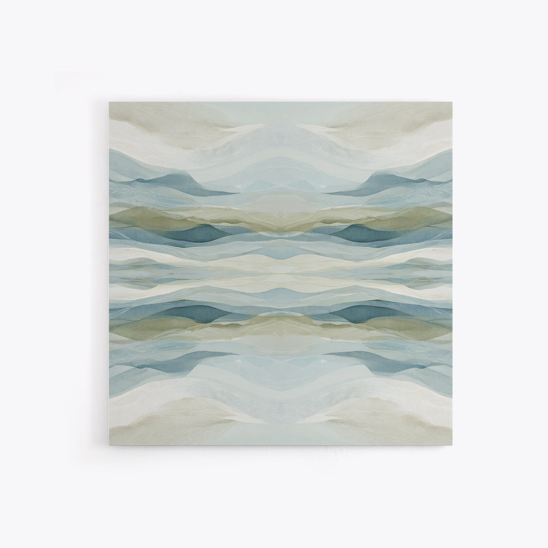 Soft Abstract Waves Framed Canvas Print, Waiting Room Art, Photography Print, Waiting Room Decor, Abstract Art, Calm, WRA-1x1-74
