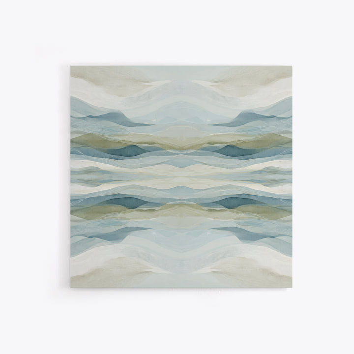 Soft Abstract Waves Framed Canvas Print, Waiting Room Art, Photography Print, Waiting Room Decor, Abstract Art, Calm, WRA-1x1-74
