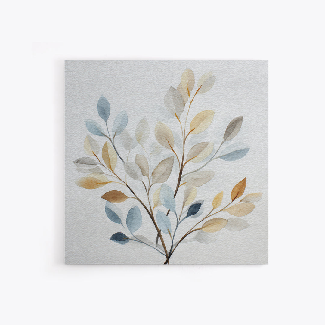 Neutral Botanical Branch Canvas Print, Waiting Room Art, Modern Decor, Waiting Room Decor, Fine Art, Calm, Home Decor, WRA-1x1-75