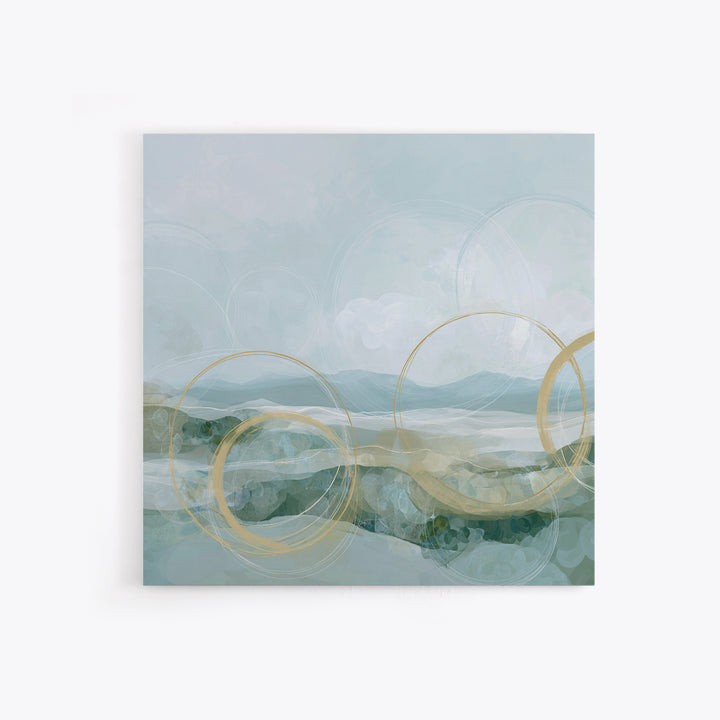 Abstract Circles Suggesting Calm Movement Canvas Print, Waiting Room Art, Neutral Decor, Waiting Room Decor, Fine Art, Calm, WRA-1x1-82