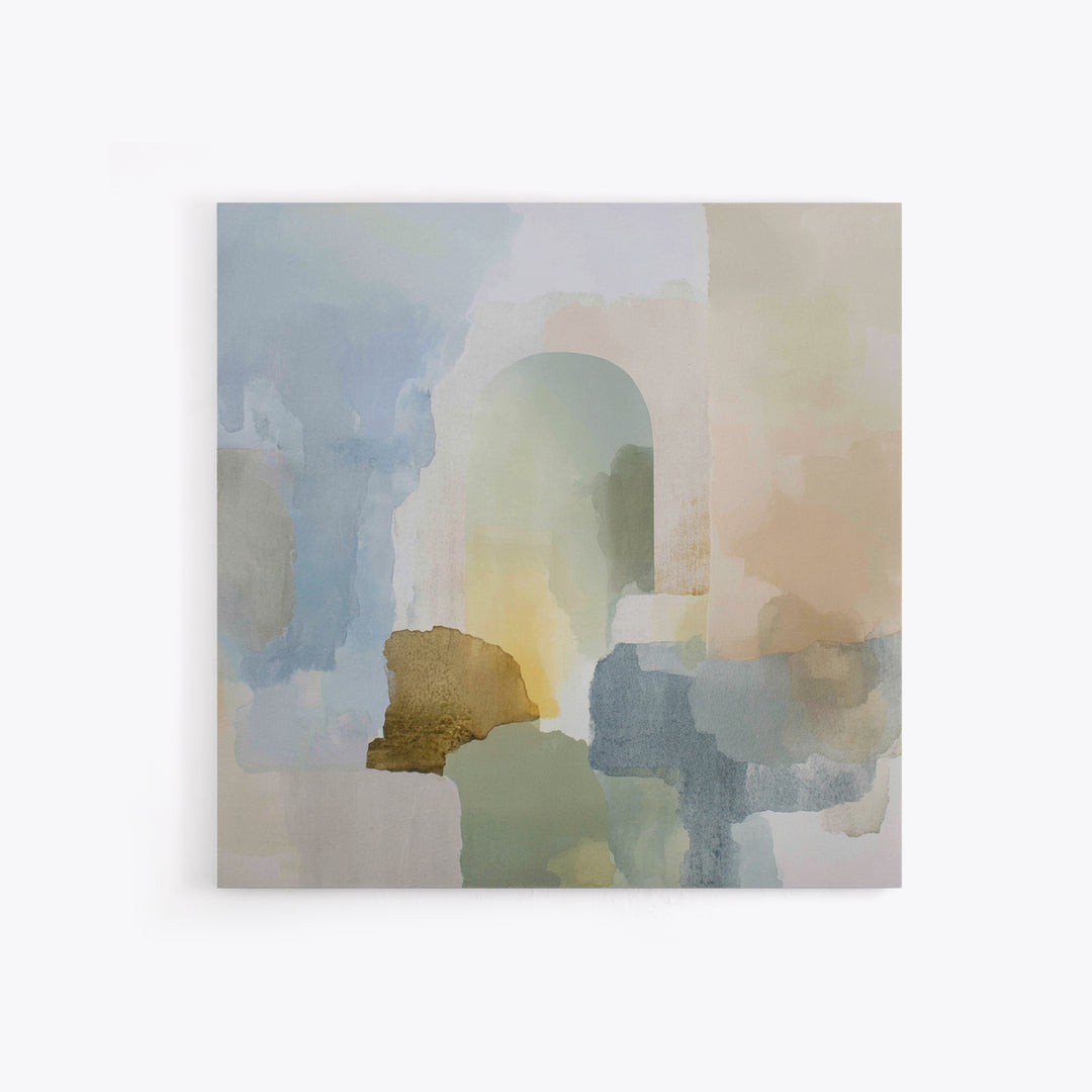 Modern Neutral Arch Abstraction Framed Canvas Print, Waiting Room Art, Luxury Decor, Waiting Room Decor, Abstract Art, Calm, WRA-1x1-93