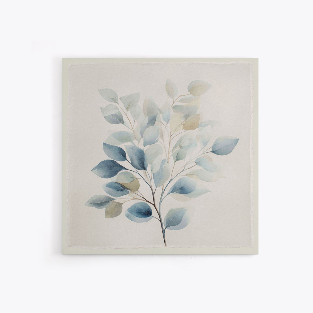 Neutral Botanical Branch Canvas Print, Waiting Room Art, Wall Art, Waiting Room Decor, Oil Painting, Calm, Floral Wall Art, WRA-1x1-99