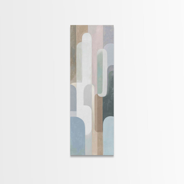 Modern Neutral Arch Abstraction Canvas Print, Waiting Room Art, Wall Sculpture, Waiting Room Decor, Calm, Dog Wall Art, WRA-1x3-33