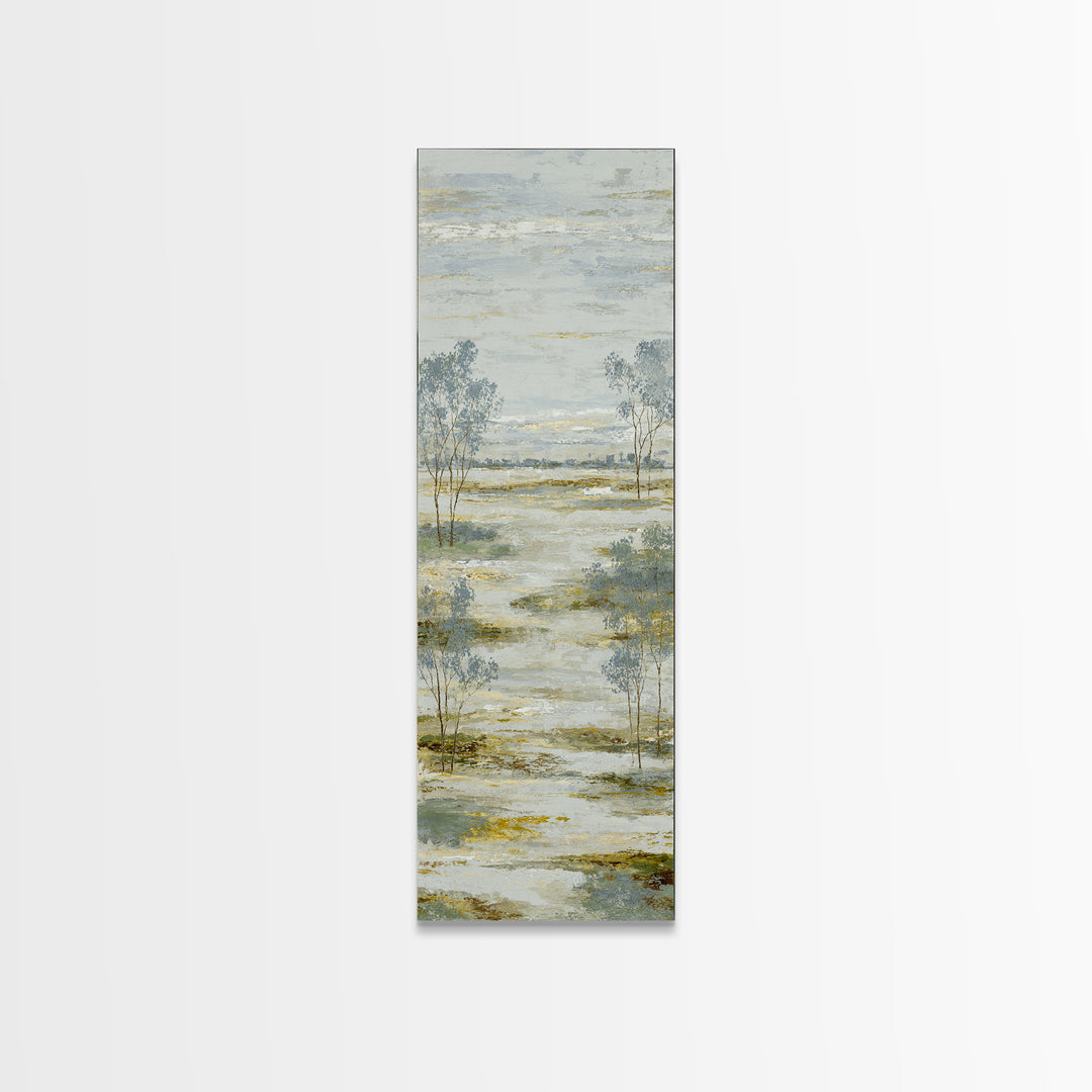 Open Field with Distant Tree Canvas Print, Waiting Room Art, Wall Art, Waiting Room Decor, Fine Art, Calm, Floral Wall Art, WRA-1x3-35